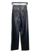 Mother Size 24 Black Polyester Polyurethane Pleated High Rise Pockets Pants Black / 24