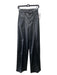 Mother Size 24 Black Polyester Polyurethane Pleated High Rise Pockets Pants Black / 24