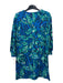 Lily Pulitzer Size XXS Blue & Green Cotton 3/4 Sleeve Dress Blue & Green / XXS