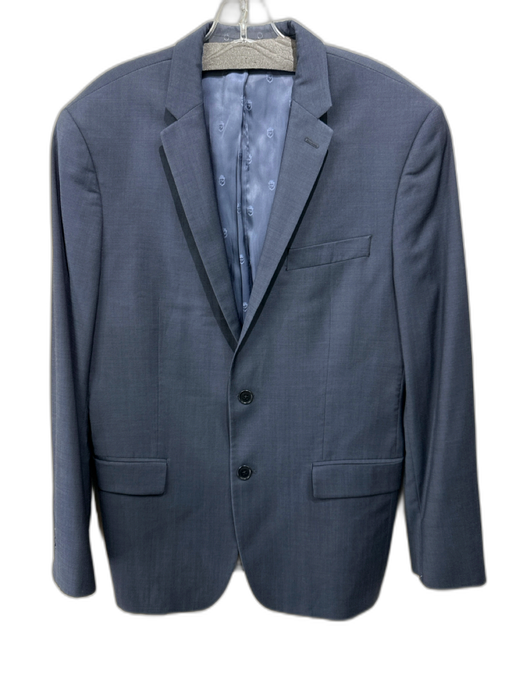 John Varvatos Navy Blue Wool Solid 2 Button Men's Blazer Navy Blue / 42R