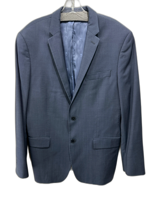 John Varvatos Navy Blue Wool Solid 2 Button Men's Blazer Navy Blue / 42R