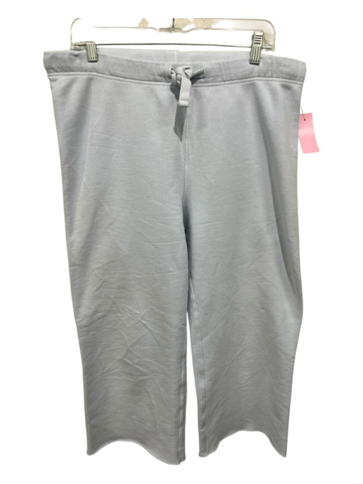 Frank & Eileen Size L Light Blue Cotton Wide Leg Elastic Waist Sweatpants Pants Light Blue / L