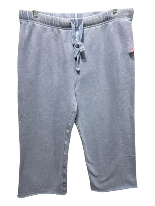 Frank & Eileen Size L Washed Blue Cotton Wide Leg Elastic Waist Sweatpants Pants Washed Blue / L