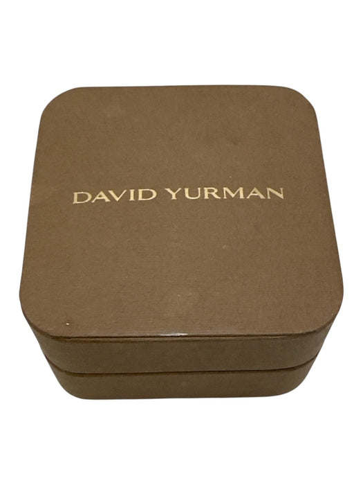 David Yurman Silver 925 Silver Small Dainty Box Chain Lobster Clasp Necklace Silver