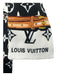 Louis Vuitton Black, White & Orange Print Silk Monogram Bandeau Twilly scarf Black, White & Orange Print
