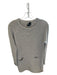 Theory Size M Gray Wool Blend Long Sleeve Ribbed Front Pockets Dress Gray / M