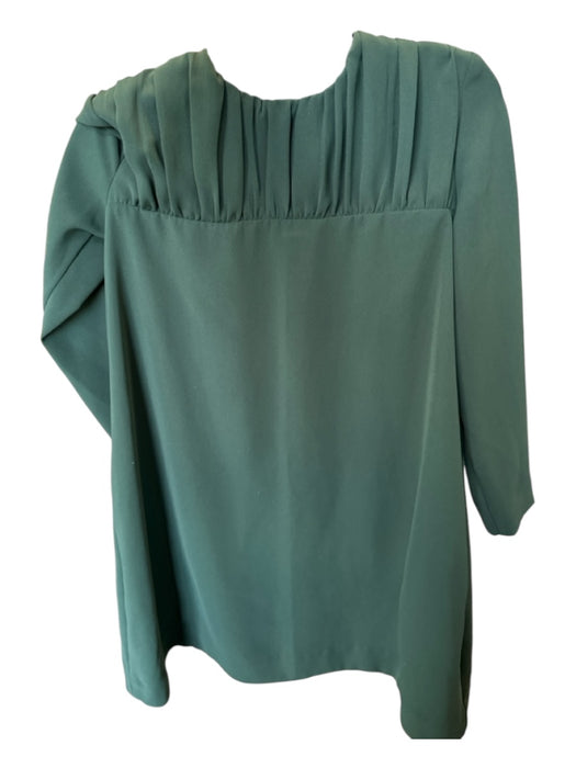 COS Size 6 Forest Green Polyester Long Sleeve Gathered Dress Forest Green / 6