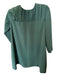 COS Size 6 Forest Green Polyester Long Sleeve Gathered Dress Forest Green / 6