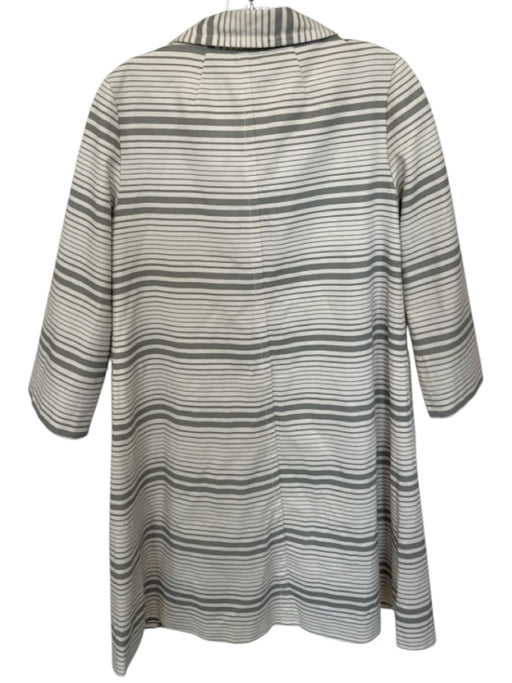 Proenza Schoulder x Target Size XS White & Gray Cotton Cotton Striped Coat White & Gray / XS