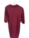 Emily McCarthy Size M Burgundy Rayon Striped Sides Midi Dress Burgundy / M