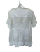 Isabel Marant Size 40 White Ramie Short Sleeve Lace Detail Buttons Dress White / 40