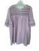 English Factory Size M Purple Cotton Short Sleeve Lace Detail Dress Purple / M