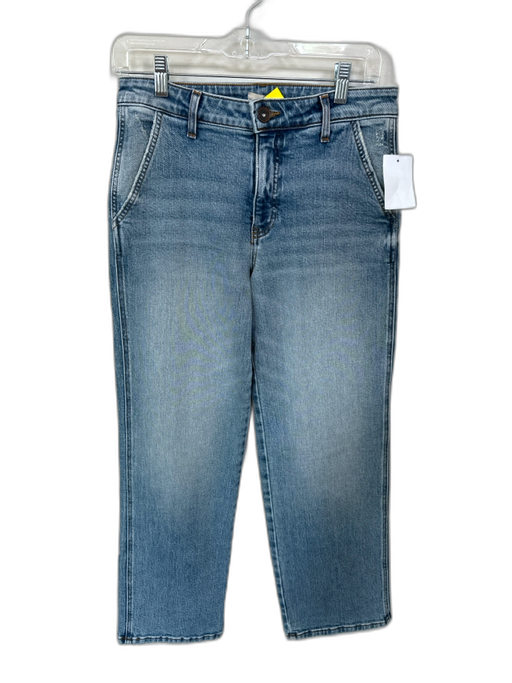 Edyson Size 26 Med Light Wash Cotton Blend Mid Rise Straight Leg Jeans Med Light Wash / 26