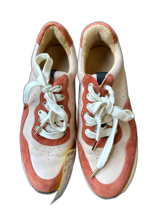 Joie Shoe Size 38 Rust & Tan Leather Suede Accent Athletic Sneakers Rust & Tan / 38