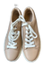 Chloe Shoe Size 38 Blush & White Leather Scallop Detail Athletic Sneakers Blush & White / 38