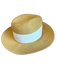 Tan & White Paper Fedora Hat Tan & White / 57