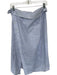 Zara Size S Blue & White Cotton Striped Buttons Asymmetric Skirt Blue & White / S