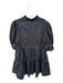Gretchen Scott Size M Black Polyester Knee Length Ruffled Tiered Cinched Dress Black / M