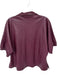 Emily McCarthy Size S Plum Vegan Leather Collar V Neck Low High Top Plum / S