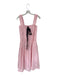 Aureum Size S Baby Pink Cotton Black Bow Cinched Maxi Tiered Dress Baby Pink / S