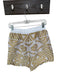 Lace Size M White & Gold Unknown Geometric Drawstring Tassle Detail Shorts White & Gold / M