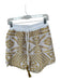 Lace Size M White & Gold Unknown Geometric Drawstring Tassle Detail Shorts White & Gold / M