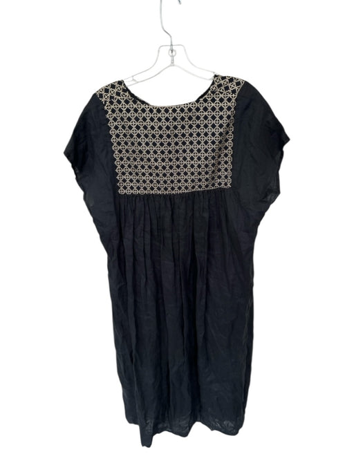 Greek Archaic Kori Size XS Black & Gold Polyester gold embroidery Maxi Dress Black & Gold / XS