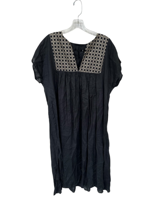 Greek Archaic Kori Size XS Black & Gold Polyester gold embroidery Maxi Dress Black & Gold / XS