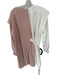 Tibi Size M White & Pink Polyester Blend Pleated Pocket Color Block Dress White & Pink / M