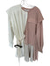 Tibi Size M White & Pink Polyester Blend Pleated Pocket Color Block Dress White & Pink / M