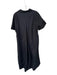 Entro Size M Black & Gold Cotton Short Cuff Sleeve Snap buttons Collar Dress Black & Gold / M