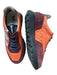 Wonder Shoe Size 38 Orange & navy Suede & Canvas Platform Lace Up Sneakers Orange & navy / 38