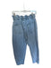 Zara Size 6 Light Wash Cotton Denim Back Pockets Scrunch Waist Zip Close Jeans Light Wash / 6