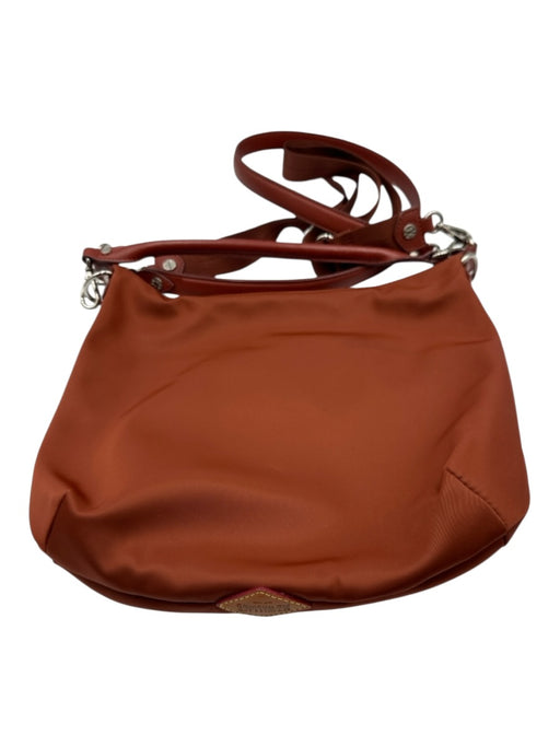 MZ Wallace Brown Synthetic Zip Top Silvertone hardware Crossbody Strap Bag Brown / S