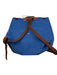 Longchamp Blue Synthetic Snap Button Adjustable Strap Collapsible Backpack Blue