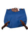 Longchamp Blue Synthetic Snap Button Adjustable Strap Collapsible Backpack Blue