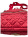 MZ Wallace Red Synthetic Zip Top Silvertone hardware Crossbody Strap Quilted Bag Red / S