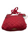 MZ Wallace Red Synthetic Zip Top Silvertone hardware Crossbody Strap Quilted Bag Red / S