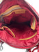 MZ Wallace Red Synthetic Zip Top Silvertone hardware Crossbody Strap Quilted Bag Red / S