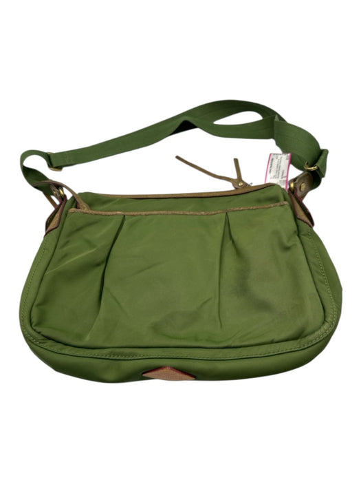 MZ Wallace Green Synthetic Zip Top Silvertone hardware Crossbody Strap Bag Green / S