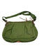 MZ Wallace Green Synthetic Zip Top Silvertone hardware Crossbody Strap Bag Green / S