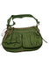 MZ Wallace Green Synthetic Zip Top Silvertone hardware Crossbody Strap Bag Green / S