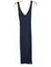 L Space Size S Navy Lyocell blend Scoop Neck Cross Over Ribbed Knit Maxi Dress Navy / S