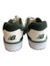 New Balance Shoe Size 6.5 Green & White Manmade Material Almond Toe Logo Shoes Green & White / 6.5