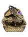 Celine Brown Leather & Canvas Monogram Top Zip Madadam Sulky Bag Brown / Medium