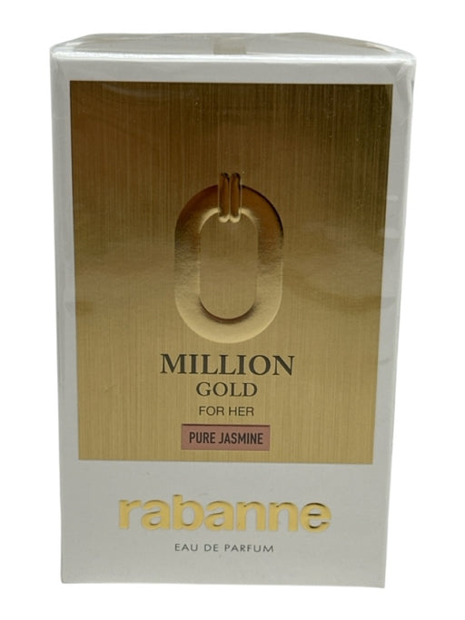 Rabanne Gold Tone Glass Bottle 3 oz Jasmine Perfume Gold Tone