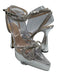 Mach & Mach Shoe Size 38 Silver Leather & PVC Pointed Toe Crystals Bow Pumps Silver / 38
