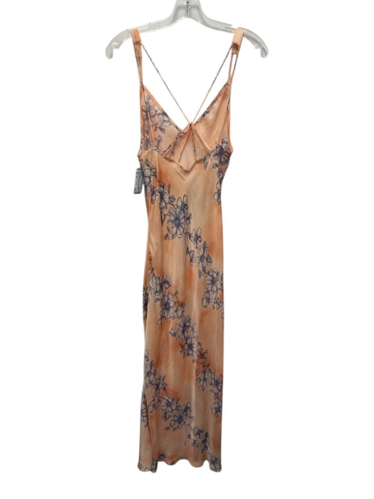 Intimately Free People Size XS purple & orange Polyester Spaghetti Strap Dress purple & orange / XS