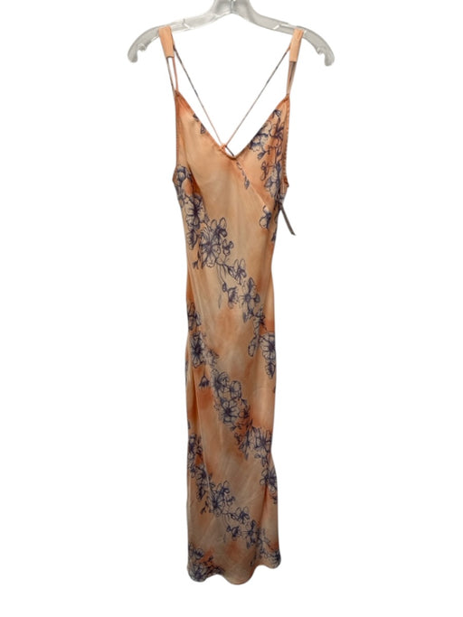Intimately Free People Size XS purple & orange Polyester Spaghetti Strap Dress purple & orange / XS