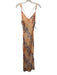 Intimately Free People Size XS purple & orange Polyester Spaghetti Strap Dress purple & orange / XS